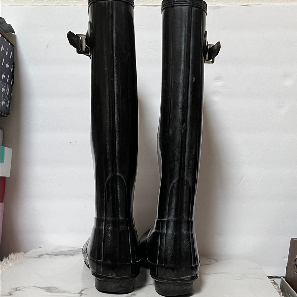 Hunter Black Women's Winter & Rain Boots - Picture 4 of 13